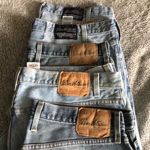 5 pair of jeans. Levi Strauss $14 EACH